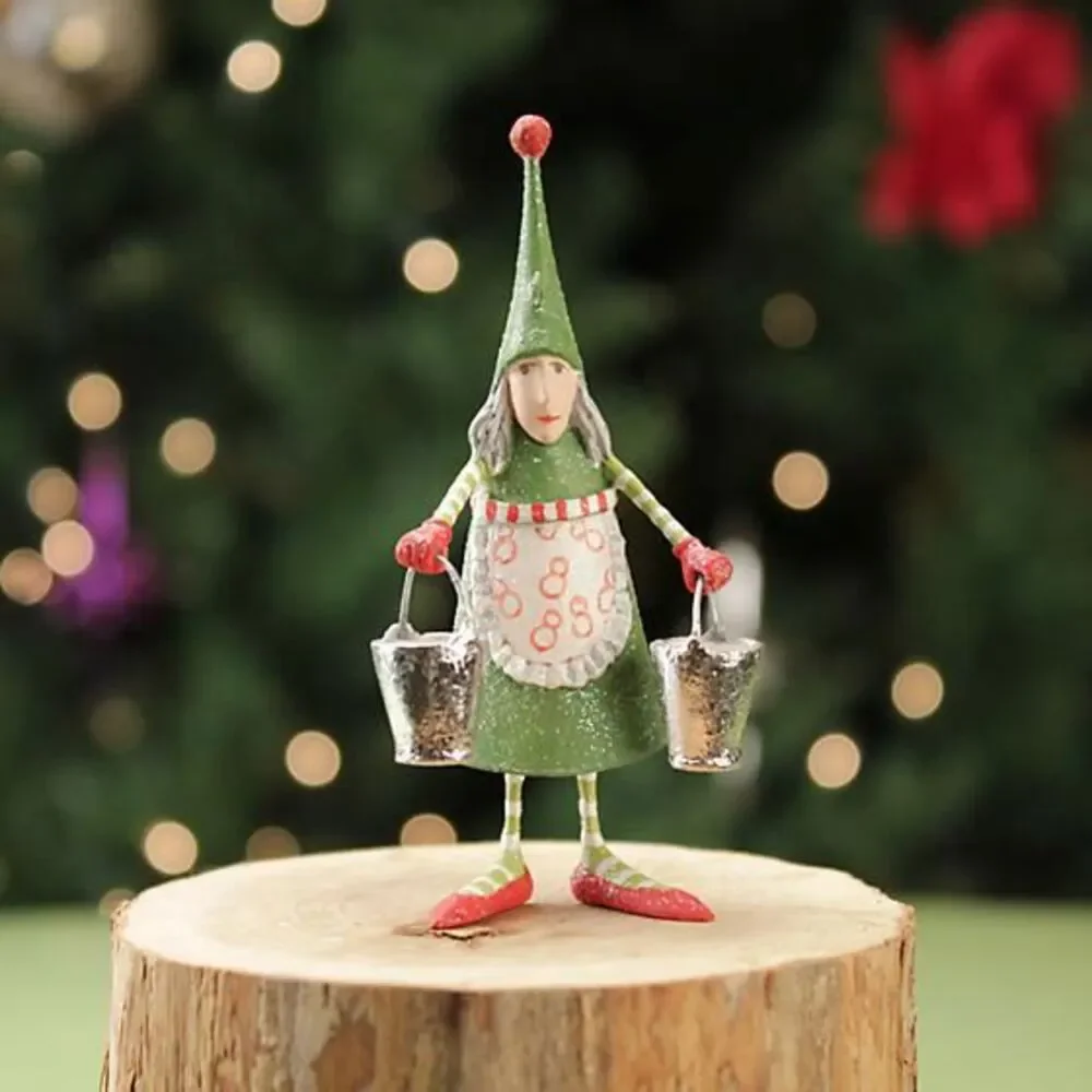 12 Days MINI Ornament by Patience Brewster — Eight Maids a-Milking